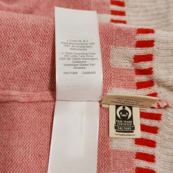 Madewell Fair Isle Mayer Pullover Sweater in Heather Blossom Pink Wool-Blend 2XL - Picture 8 of 9